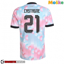 Moške Nogometnih dresov Belgija Timothy Castagne #21 Gostujoči SP 2026 Kratki rokavi